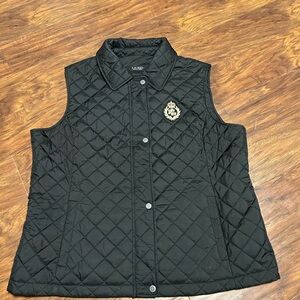 Ralph Lauren Black Quilted Vest